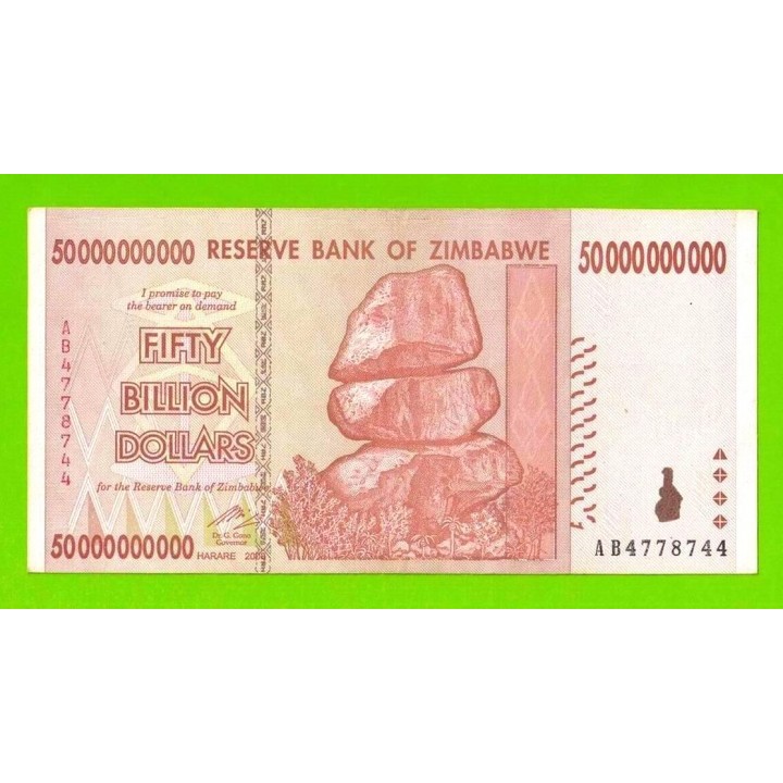 Зимбабве - 50000000000 / 50 миллиардов долларов - 2008 (AB)