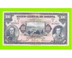Боливия - 100 боливиано - 1928 (1-й выпуск)