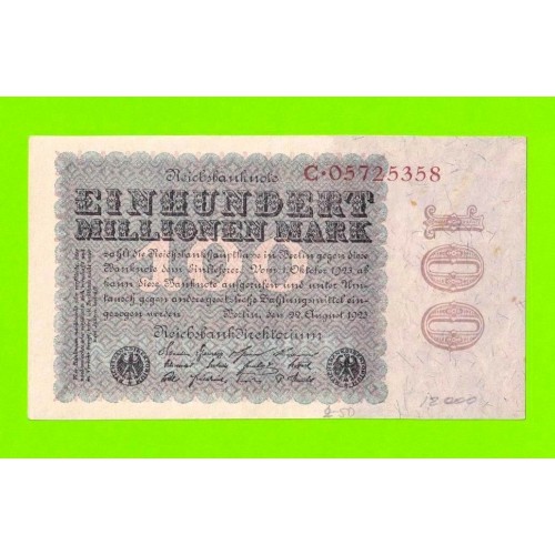 Германия, Берлин - 100000000 / 100 миллионов марок - 1923