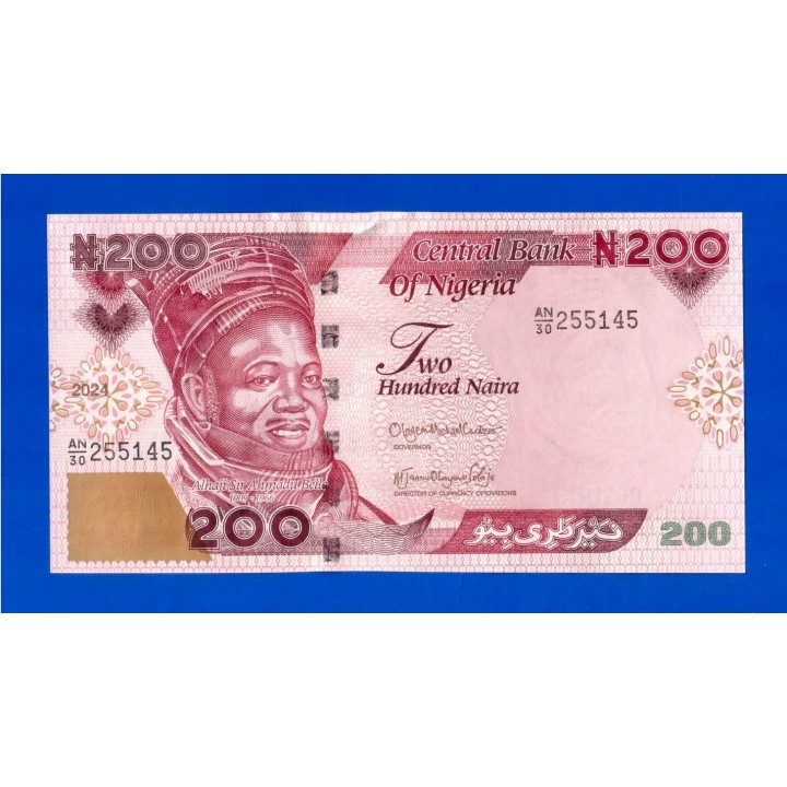 Нигерия - 200 найра - 2024 - UNC!!!