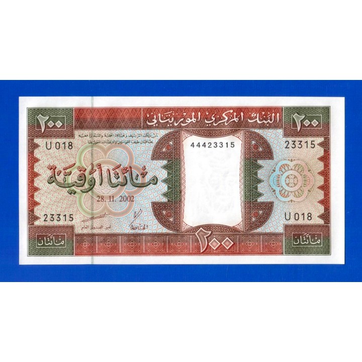 Мавритания - 200 угий - 2002 - UNC!!!