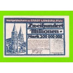Германия, Ландау - 200000000 / 200 миллионов марок - 1923 - ПЕРЕВЕРТЫШ