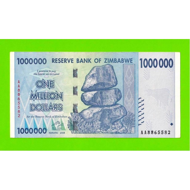 Зимбабве - 1000000 / 1 миллион долларов - 2008 (AA)