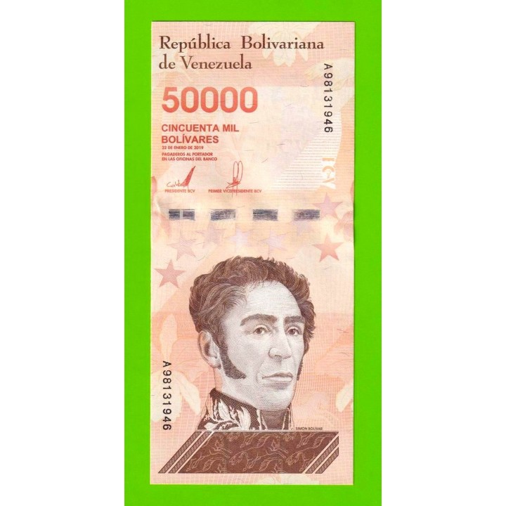 Венесуэла - 50000 боливаров - 2019 (A) - UNC!!!