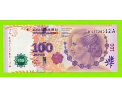 Аргентина - 100 песо - 2014 (R-A) - замещение - UNC!!!