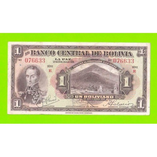 Боливия - 1 боливиано - 1928 (1-й выпуск)