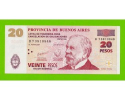 Аргентина, Патакон (Буэнос-Айрес) - 20 песо - 2001 (2002) - XF+!!!