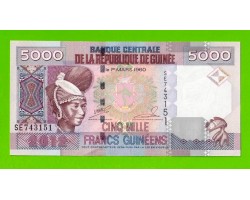 Гвинея - 5000 франков - 2012 (SE) - UNC!!!