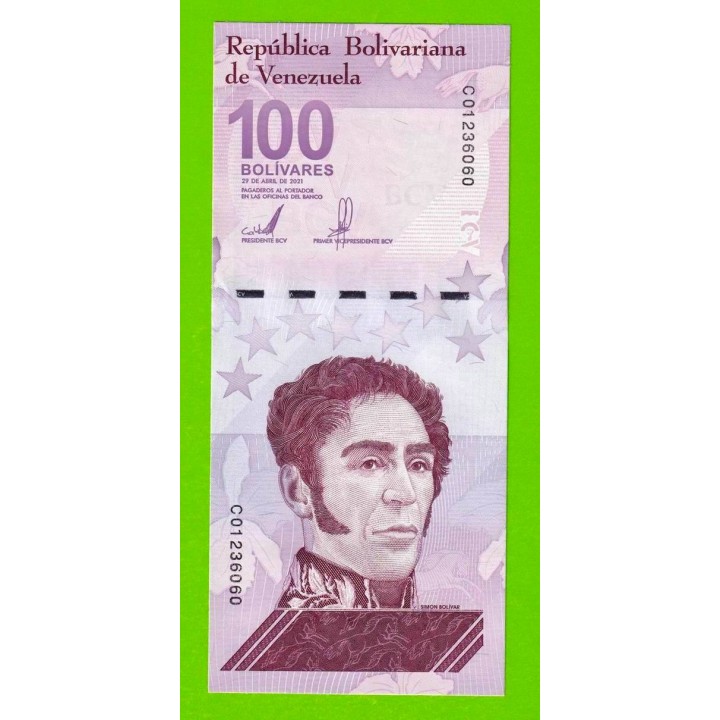 Венесуэла - 100 боливаров - 2021 (C) - UNC!!!