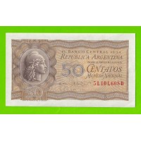 Аргентина - 50 сентаво - 1947 (1950) - aUNC+!!!