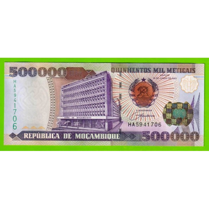 Мозамбик - 500000 метикалов - 2003 (HA) - UNC!!!