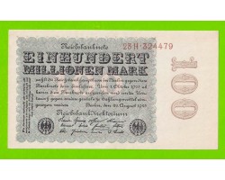 Германия, Берлин - 100000000 / 100 миллионов марок - 1923 - aUNC!!!