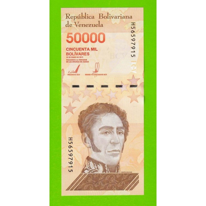 Венесуэла - 50000 боливаров - 2019 (H) - UNC!!!