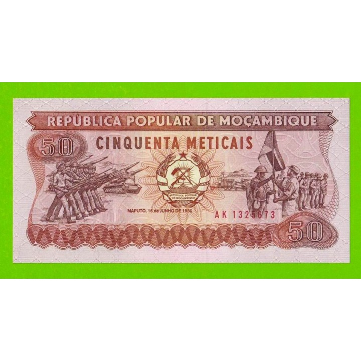 Мозамбик - 50 метикал - 1986 (AK) - UNC!!!