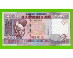 Гвинея - 5000 франков - 2012 (CZ) - UNC!!!