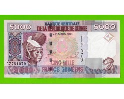 Гвинея - 5000 франков - 2012 (CZ) - UNC!!!