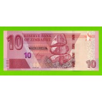 Зимбабве - 10 долларов - 2020 (AH) - UNC!!!