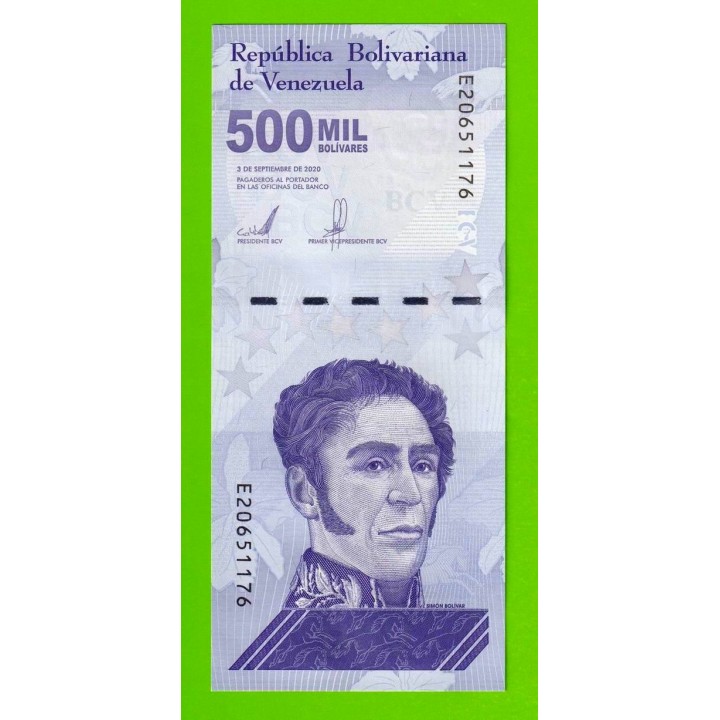 Венесуэла - 500000 боливаров - 2020 (E) - UNC!!!