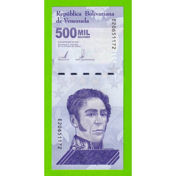 Венесуэла - 500000 боливаров - 2020 (E) - UNC!!!