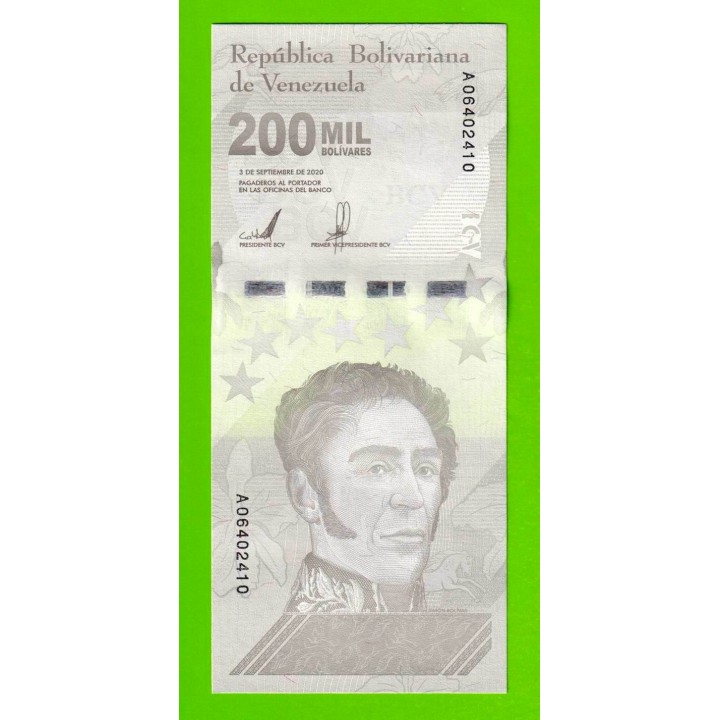 Венесуэла - 200000 боливаров - 2020 (A) - UNC!!!