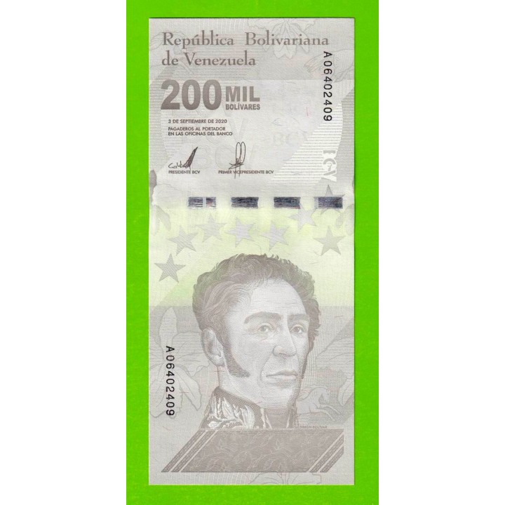 Венесуэла - 200000 боливаров - 2020 (A) - UNC!!!