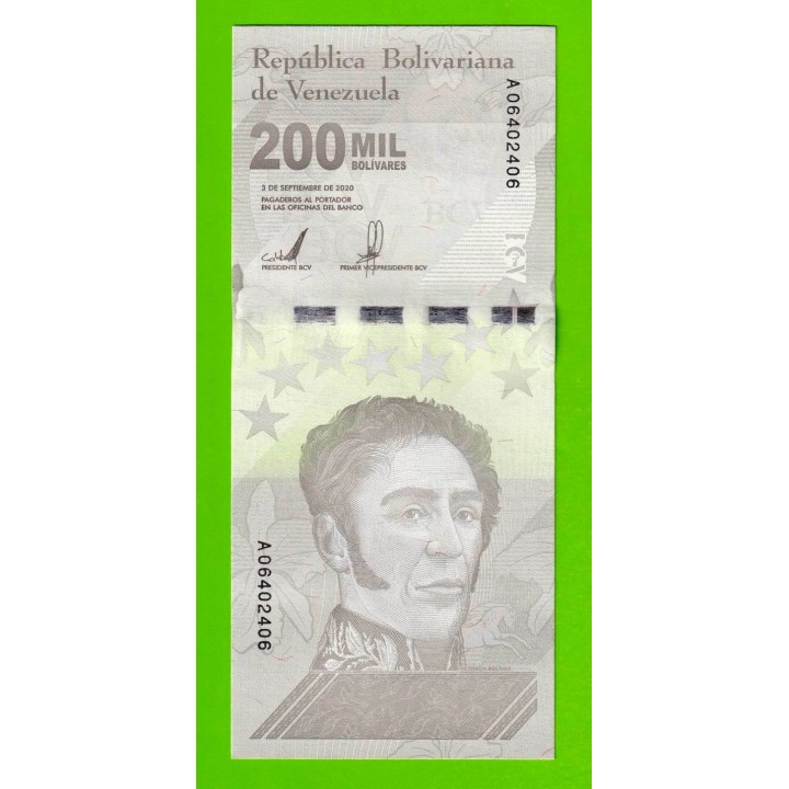 Венесуэла - 200000 боливаров - 2020 (A) - UNC!!!