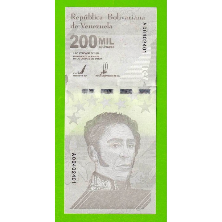 Венесуэла - 200000 боливаров - 2020 (A) - UNC-!!!