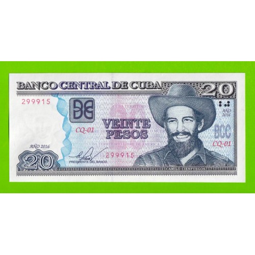 Куба - 20 песо - 2016 - UNC!!!
