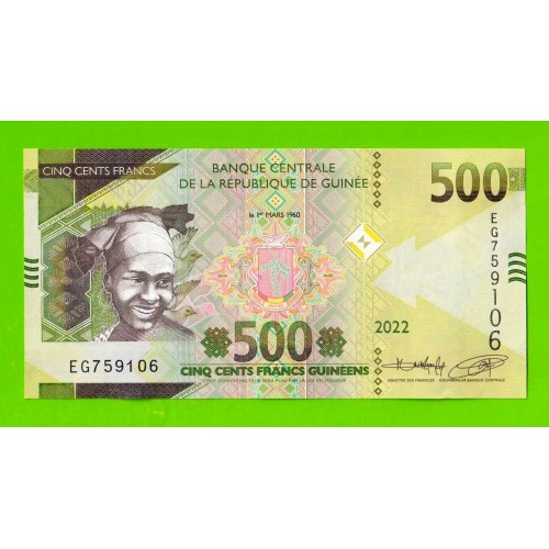 Гвинея - 500 франков - 2022 (EG) - UNC!!!