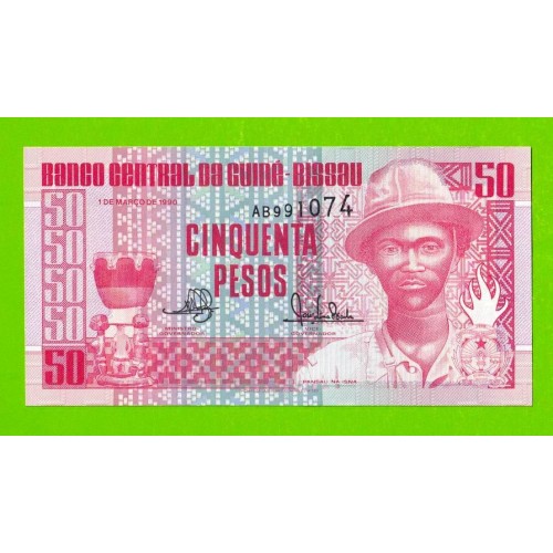 Гвинея-Бисау - 50 песо - 1990 (AB) - UNC!!!