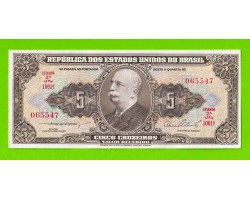 Бразилия - 5 крузейро - 1953 (1954) - UNC!!!