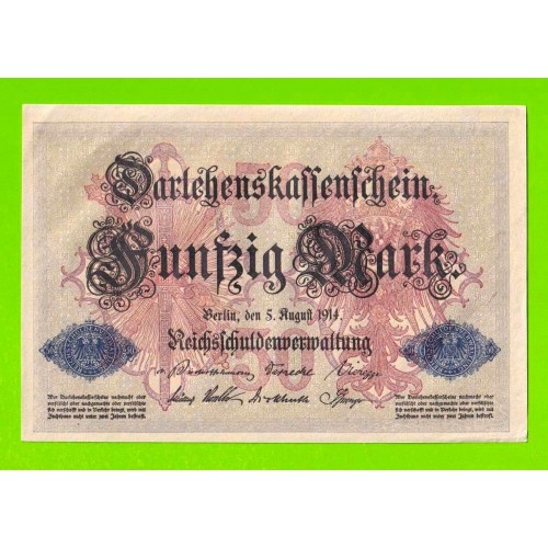 Германия - 50 марок - 1914 - aUNC!!!