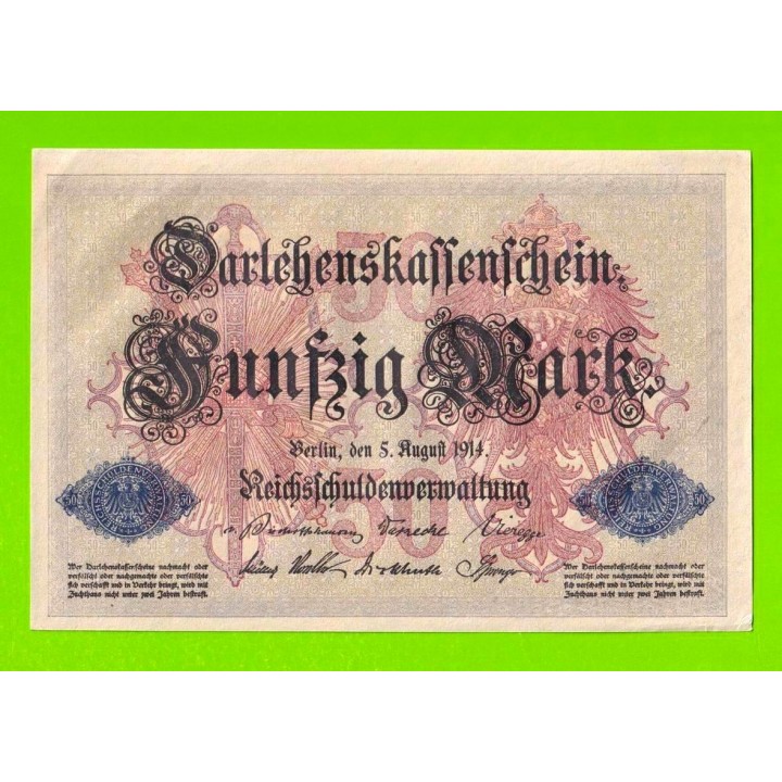 Германия - 50 марок - 1914 - aUNC!!!