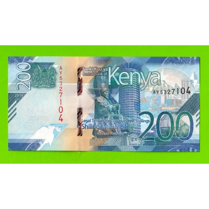 Кения - 200 шиллингов - 2019 - UNC!!!