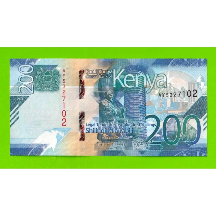 Кения - 200 шиллингов - 2019 - UNC!!!
