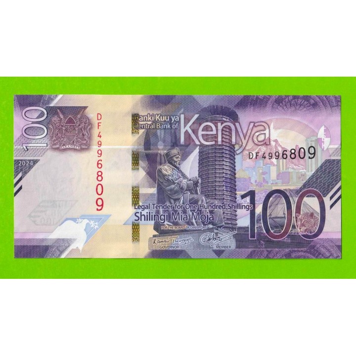 Кения - 100 шиллингов - 2024 - UNC!!!
