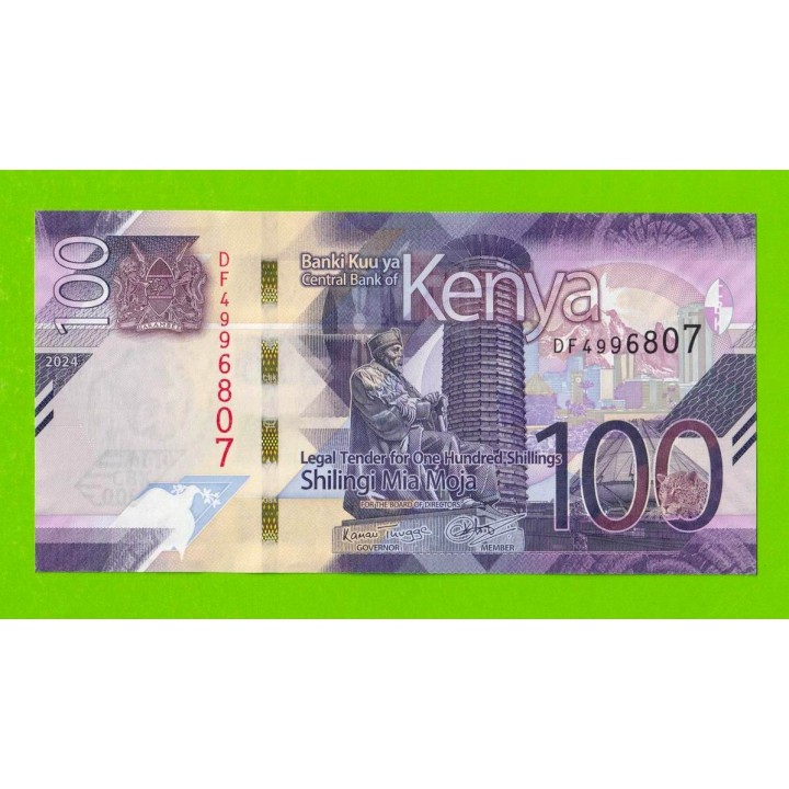 Кения - 100 шиллингов - 2024 - UNC!!!
