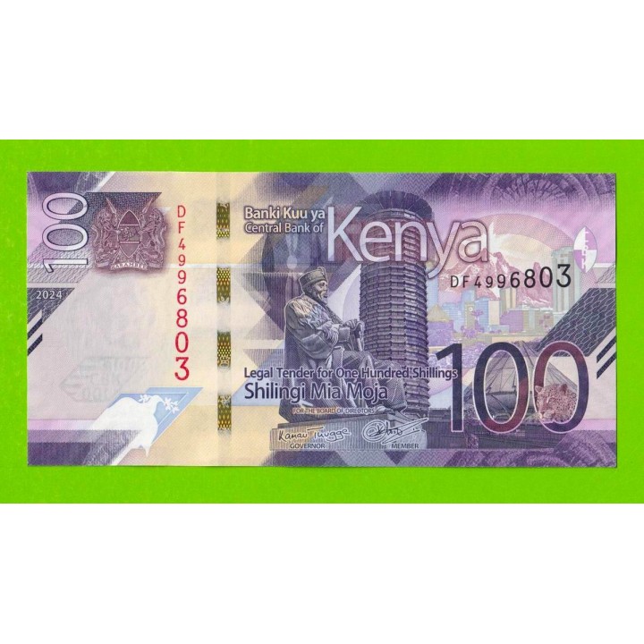 Кения - 100 шиллингов - 2024 - UNC!!!