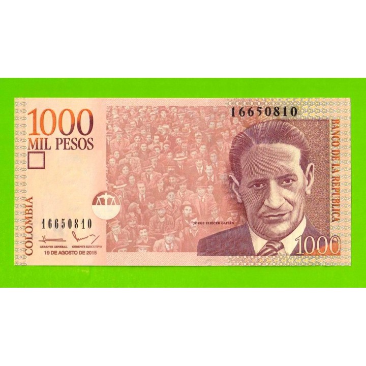 Колумбия - 1000 песо - 2015 - UNC!!!