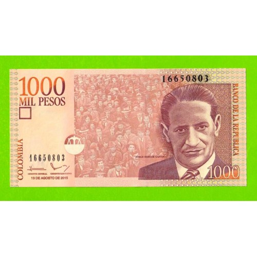 Колумбия - 1000 песо - 2015 - UNC!!!