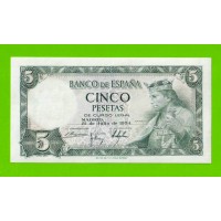 Испания - 5 песет - 1954 - UNC-!!!