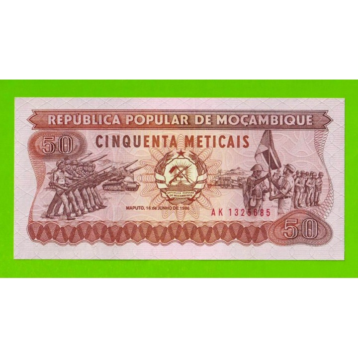 Мозамбик - 50 метикал - 1986 (AK) - UNC!!!