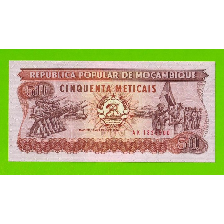 Мозамбик - 50 метикал - 1986 (AK) - UNC!!!