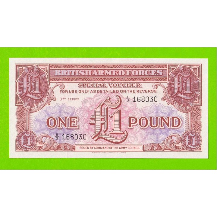 Великобритания, Англия, Армия (ваучер) - 1 фунт - 1956 (E/2) - UNC!!!