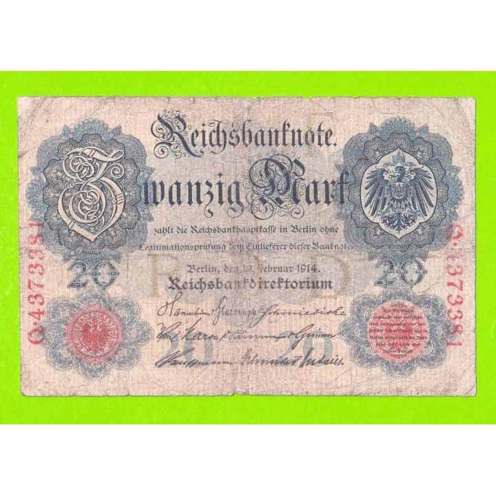 Германия - 20 марок - 1914