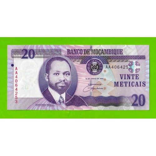 Мозамбик - 20 метикал - 2006 (AA) - UNC!!!