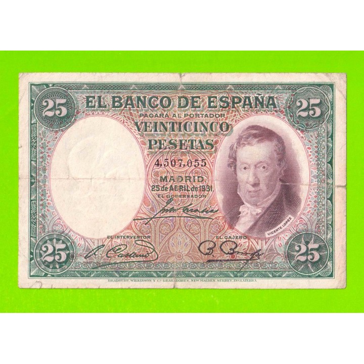 Испания - 25 песет - 1931