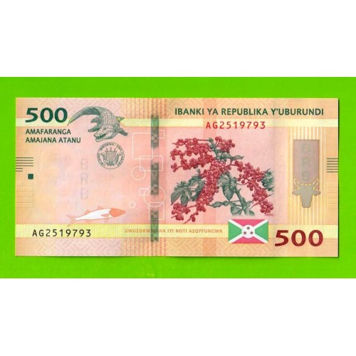 Бурунди - 500 франков - 2023 (AG) - UNC!!!