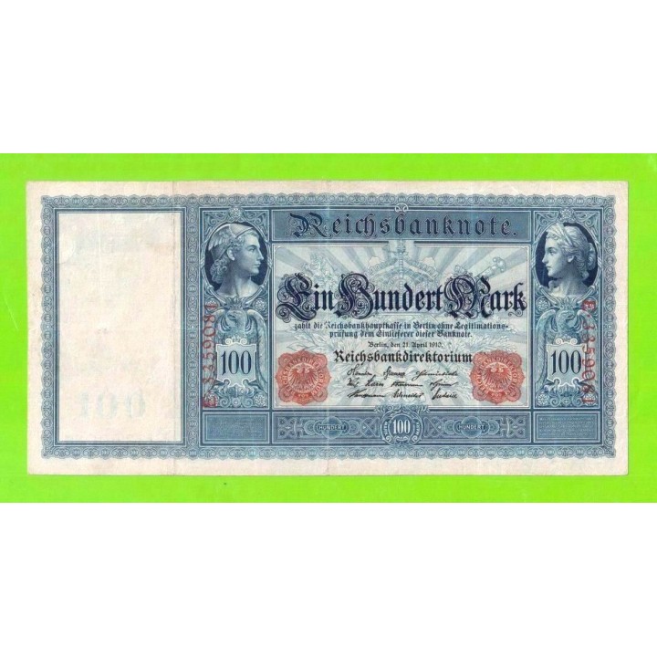 Германия - 100 марок - 1910 - Красная печать