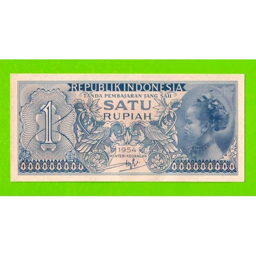 Индонезия - 1 рупия - 1954 - UNC!!!